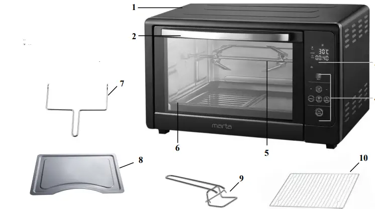 marta MT-4269 Electric Oven -fig2