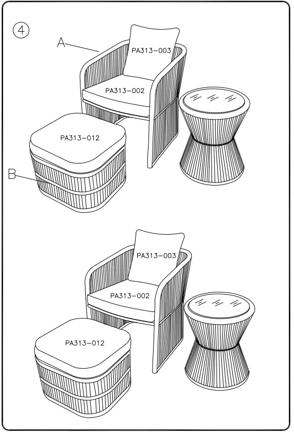 ASHLEY P313046 Coast Island Outdoor Chair 6