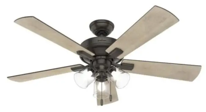 Hunter 51595 3 Lights 52 inch Ceiling Fan-