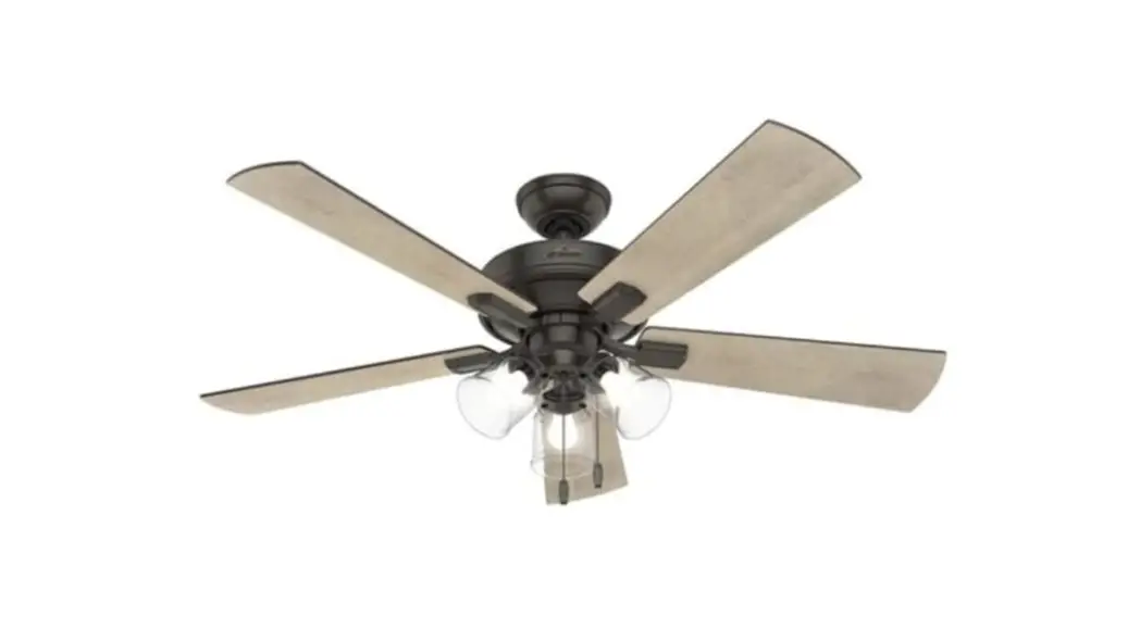 Hunter 51595 3 Lights 52 Inch Ceiling Fan Instruction Manual