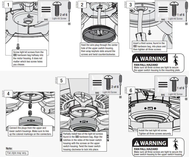 Hunter 51595 3 Lights 52 inch Ceiling Fan-fig20