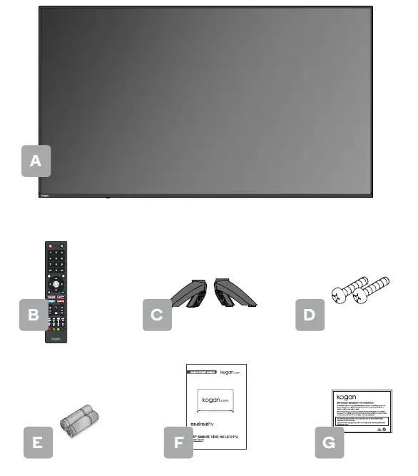 kogan KALED65XU9220STB 65 Inch SMART HDR 4K LED TV - 1