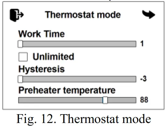 autoterm PU-28 Touch Screen Air Heater Control Panel - 11