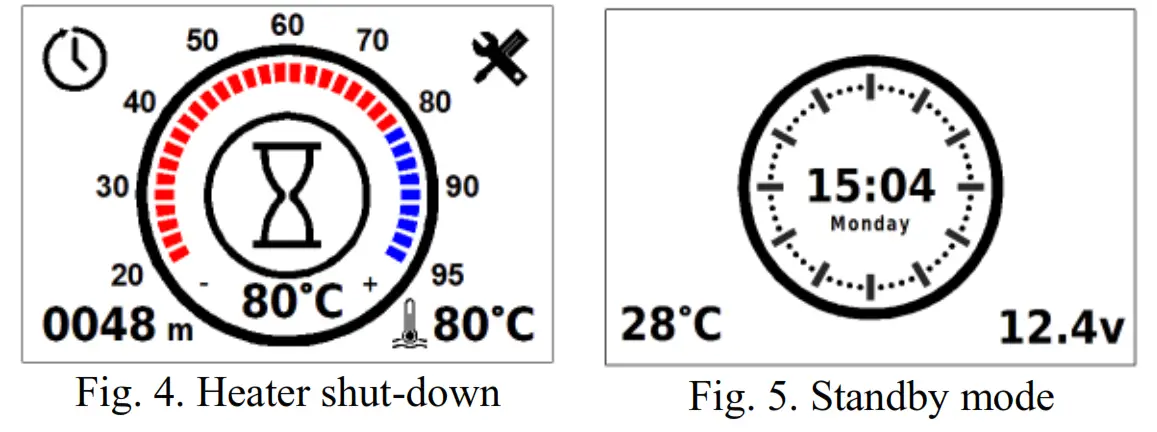 autoterm PU-28 Touch Screen Air Heater Control Panel - 4