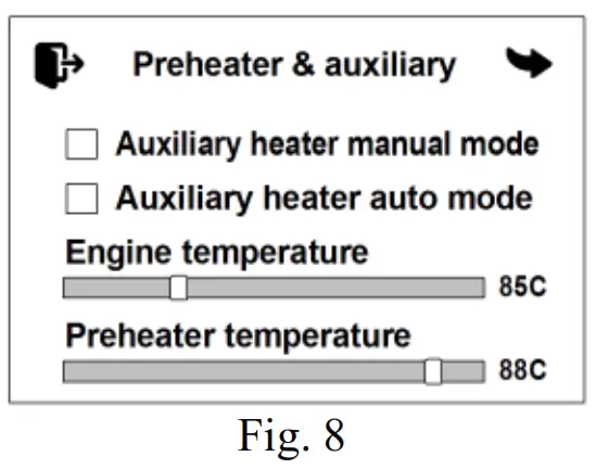 autoterm PU-28 Touch Screen Air Heater Control Panel - 7