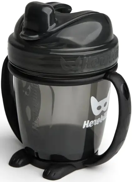 Herobility Sippy Cup with Straw Black 140 ml / 5 floz
