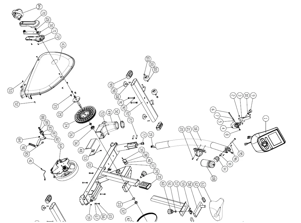 TUNTURI-E60-Upright-Bike-FIG-19