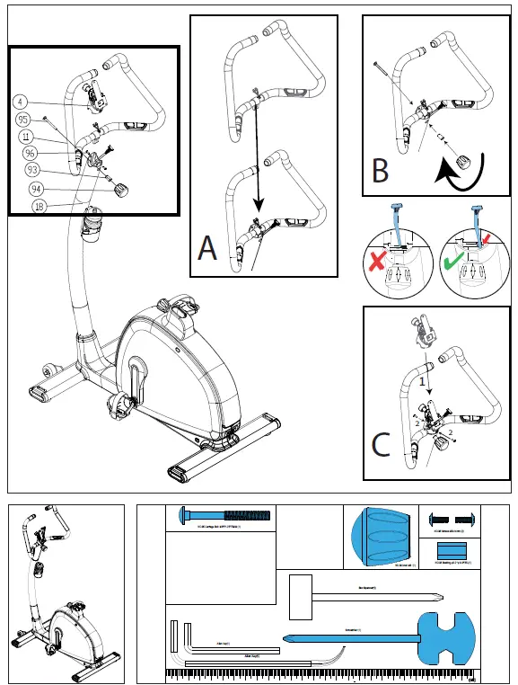 TUNTURI-E60-Upright-Bike-FIG-9