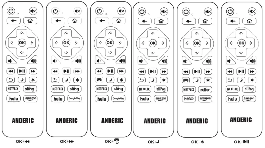 Anderic RRST01 Advance Universal Remote Control-con