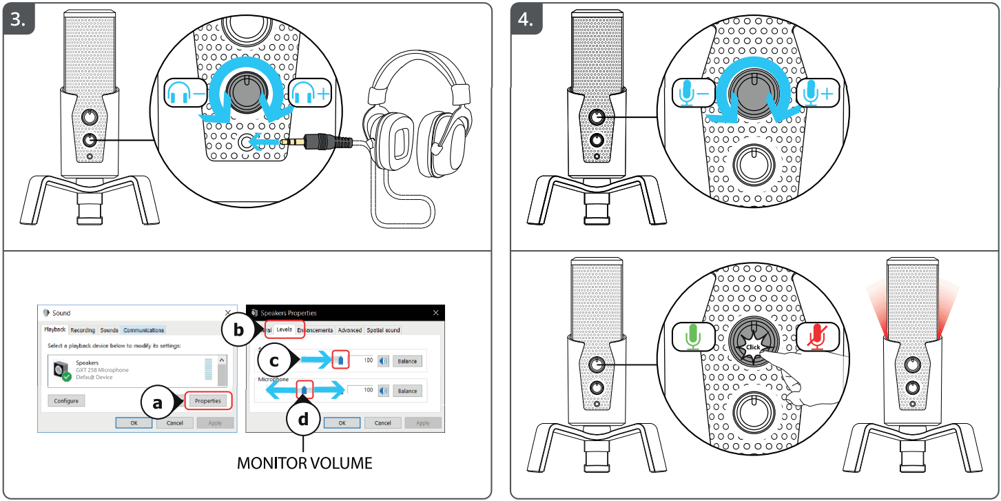 Trust 23465 GXT 258 Fyru USB 4 in 1 Streaming Microphone - fig 1