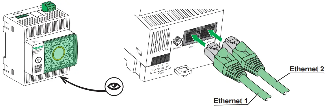 Schneider Electric PAS600L EcoStruxure Panel Server Universal - Ethernet Connection