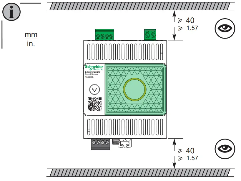 Schneider Electric PAS600L EcoStruxure Panel Server Universal - Installation 2