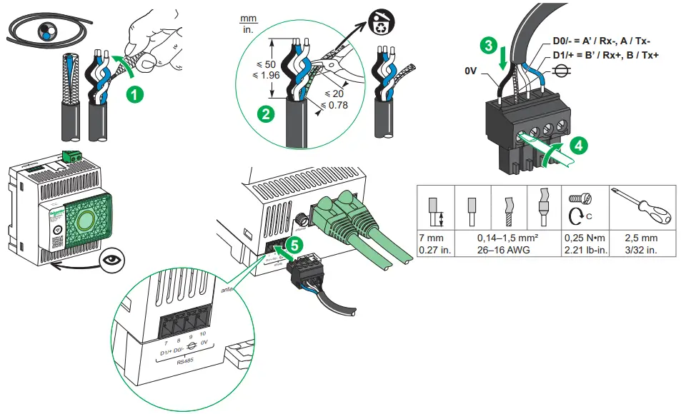 Schneider Electric PAS600L EcoStruxure Panel Server Universal - Modbus Port