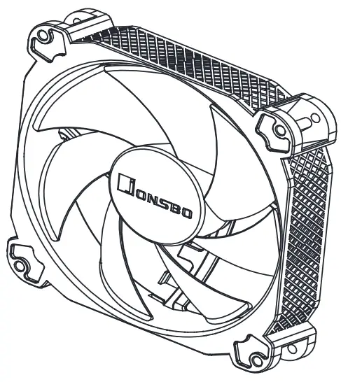 JONSBO HX5230 CPU Cooler - fan