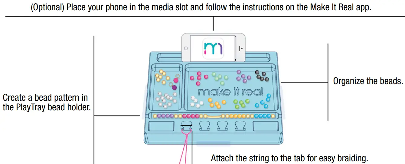 make It real 1204 Rainbow Dream Jewelry - PlayTray bead