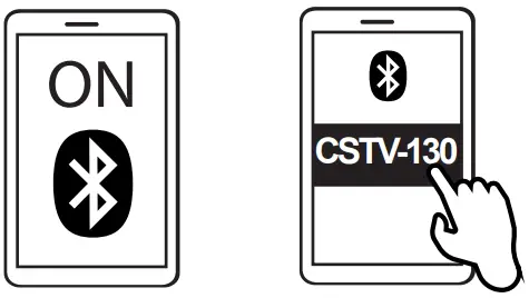 COBY CSTV-130 Wireless Remote TV Speaker-Turn on Bluetooth i