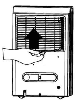 Whynter Elite D-Series Portable Dehumidifier - Cleaning the air filter
