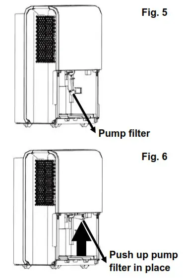 Whynter Elite D-Series Portable Dehumidifier - DRAIN BUCKET METHOD