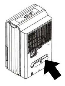 Whynter Elite D-Series Portable Dehumidifier - Power Cord Buckle Installation