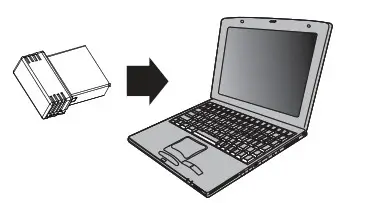 INSIGNIA Wireless Mouse 3-Button - Insert the included AA battery