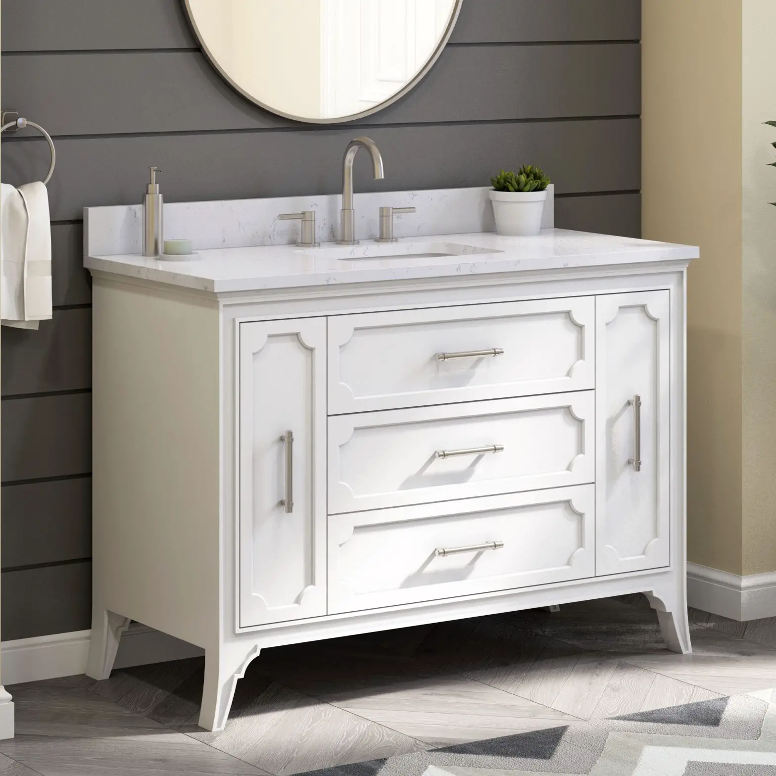 Allen Roth 1605va-48-201-925 Vanity Woth Top Installation Guide