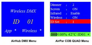 ColorKey CKU-7050 AirPar COB Quad Wireless Battery Powered Chip On Board Wash Ligh - Both units