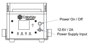 ColorKey CKU-7050 AirPar COB Quad Wireless Battery Powered Chip On Board Wash Ligh - Power Charging
