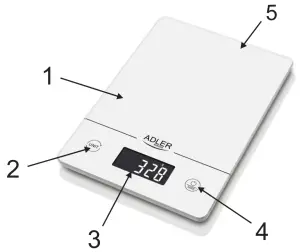 ADLER AD 3170 15kg Kitchen Scale - fig