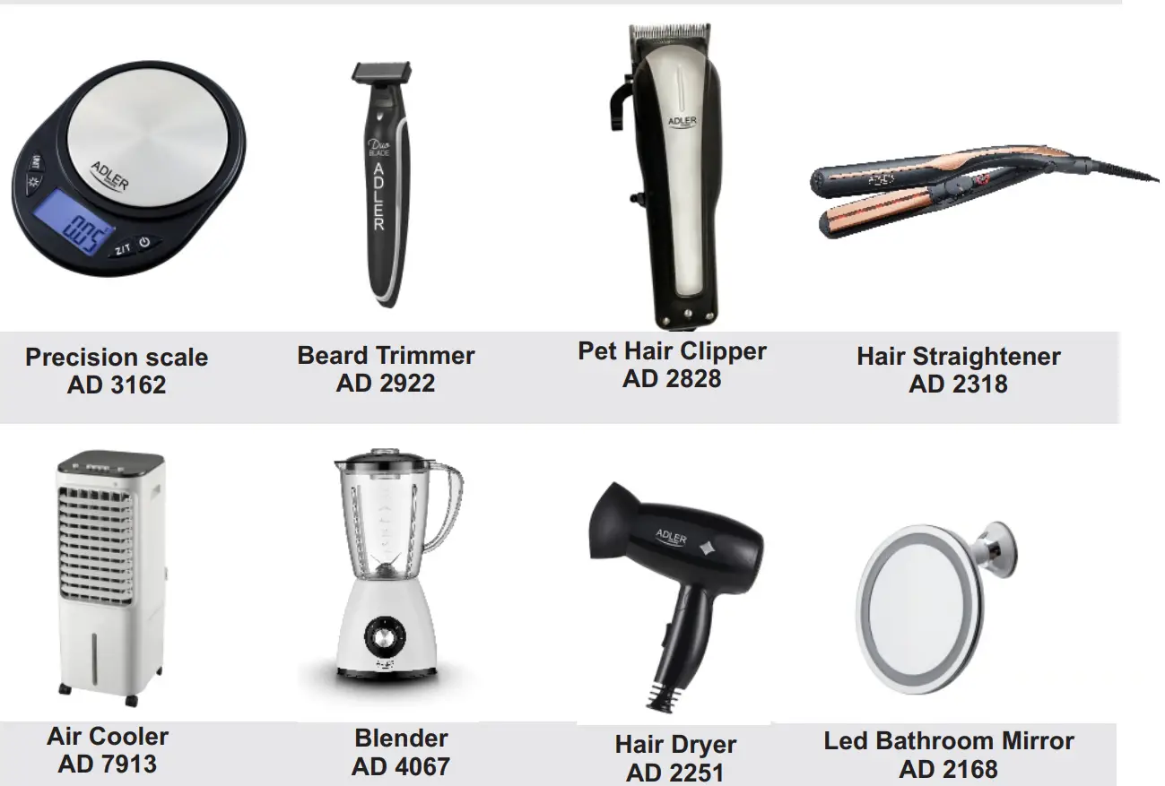 ADLER AD 3170 15kg Kitchen Scale - symbol5