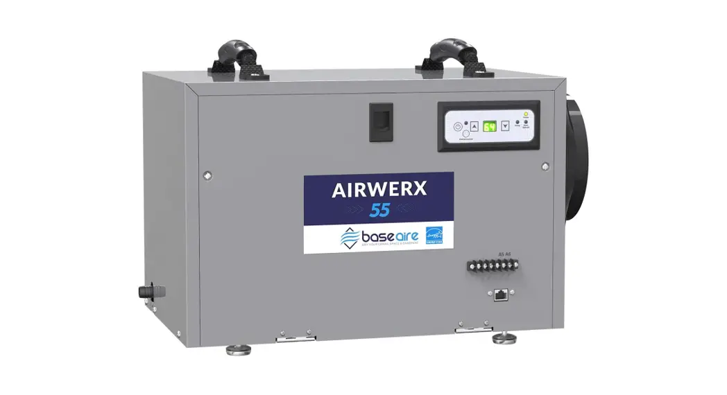 Baseaire Airwerx 55 Energy Star Crawlspace Basement Dehumidifier Instruction Manual Baseaire Airwerx 55 Energy Star Crawlspace Basement Dehumidifier Instruction Manual