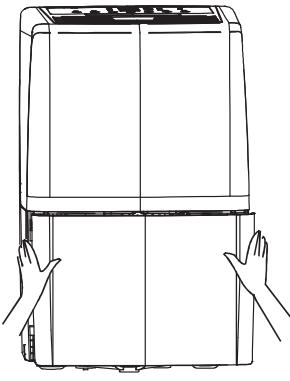 EQK 50 PINTS Dehumidifier - Bucket