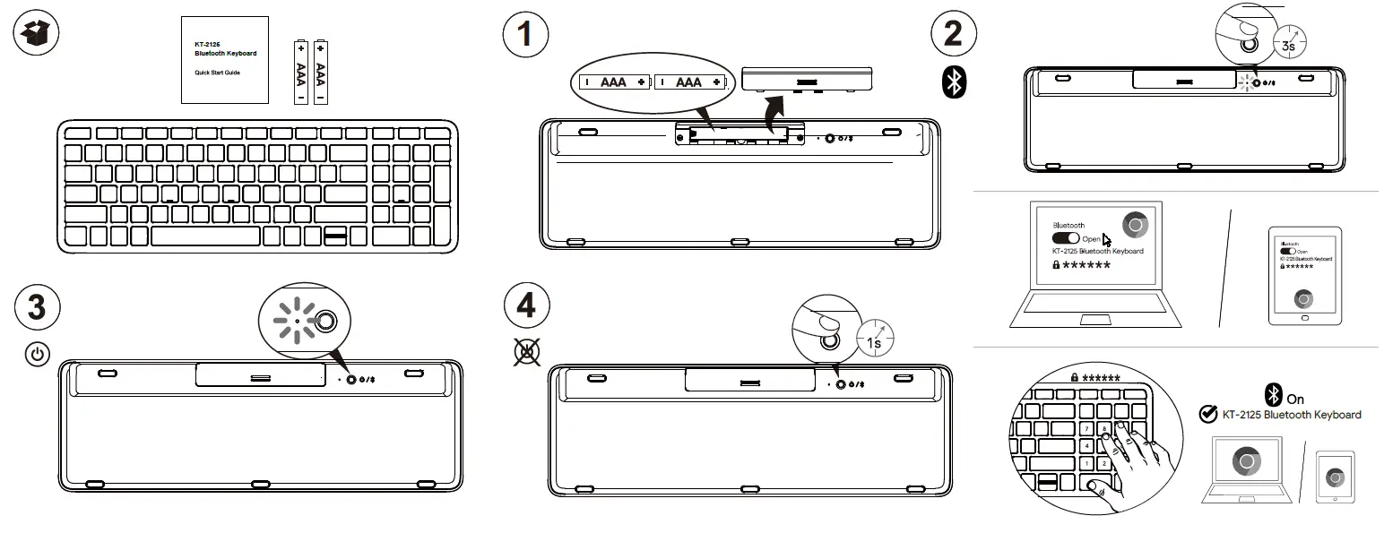 Chicony Electronics KT-2125 Bluetooth Keyboard-1