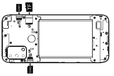 coolpad C202 Smartphone - sim card