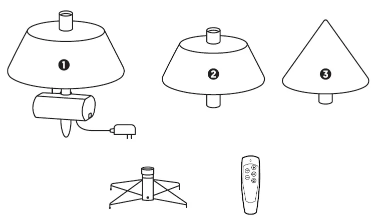 EVERGREEN CLASSICS TG76P4C27P00 7.5-ft Holiday Symphony Pre-lit Traditional Artificial Christmas Tree 1