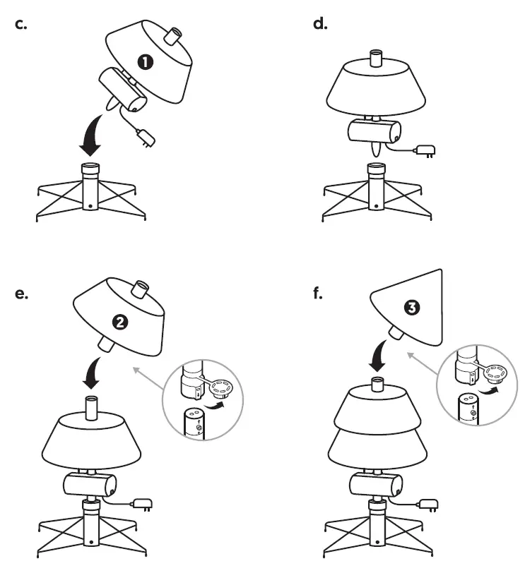 EVERGREEN CLASSICS TG76P4C27P00 7.5-ft Holiday Symphony Pre-lit Traditional Artificial Christmas Tree 3