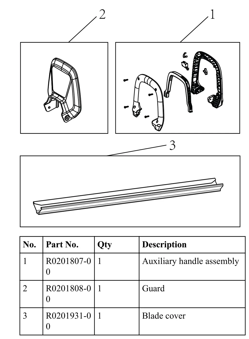 greenwork pro CS60L03 18-Inch 60-Volt Electric Cordless Chainsaw - 15 Exploded View