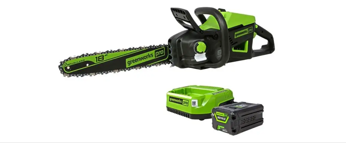 Greenwork Pro Cs60l03 18-inch 60-volt Electric Cordless Chainsaw Owner's Manual