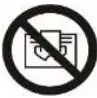 emerio FP-121933 Fire Place Instruction Manual - Means DO NOT COVER icon