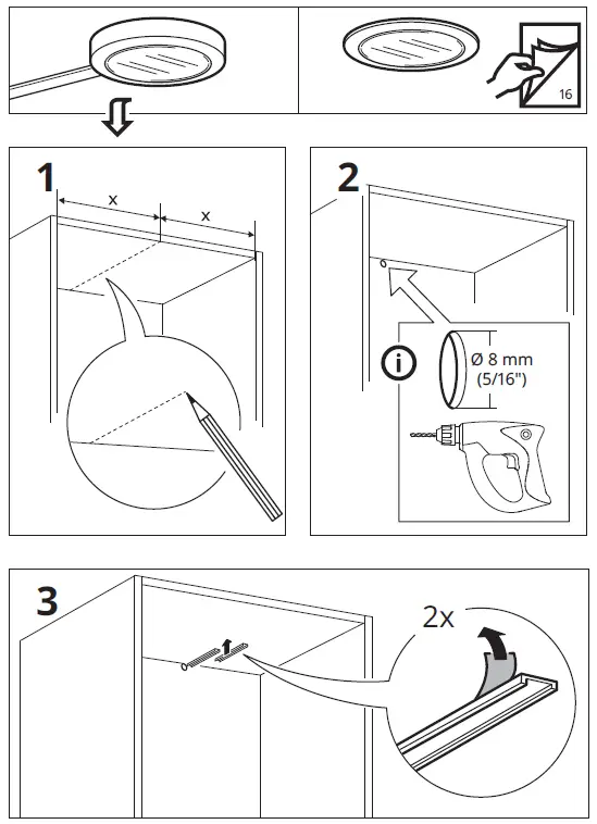 IKEA OMLOPP LED Spotlight 20277182 2