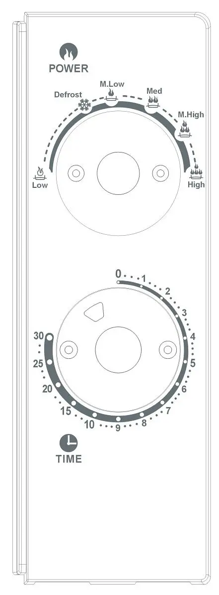 Orbegozo MI 2121 Microwave 20L 700W with Timer Color Red fig 2