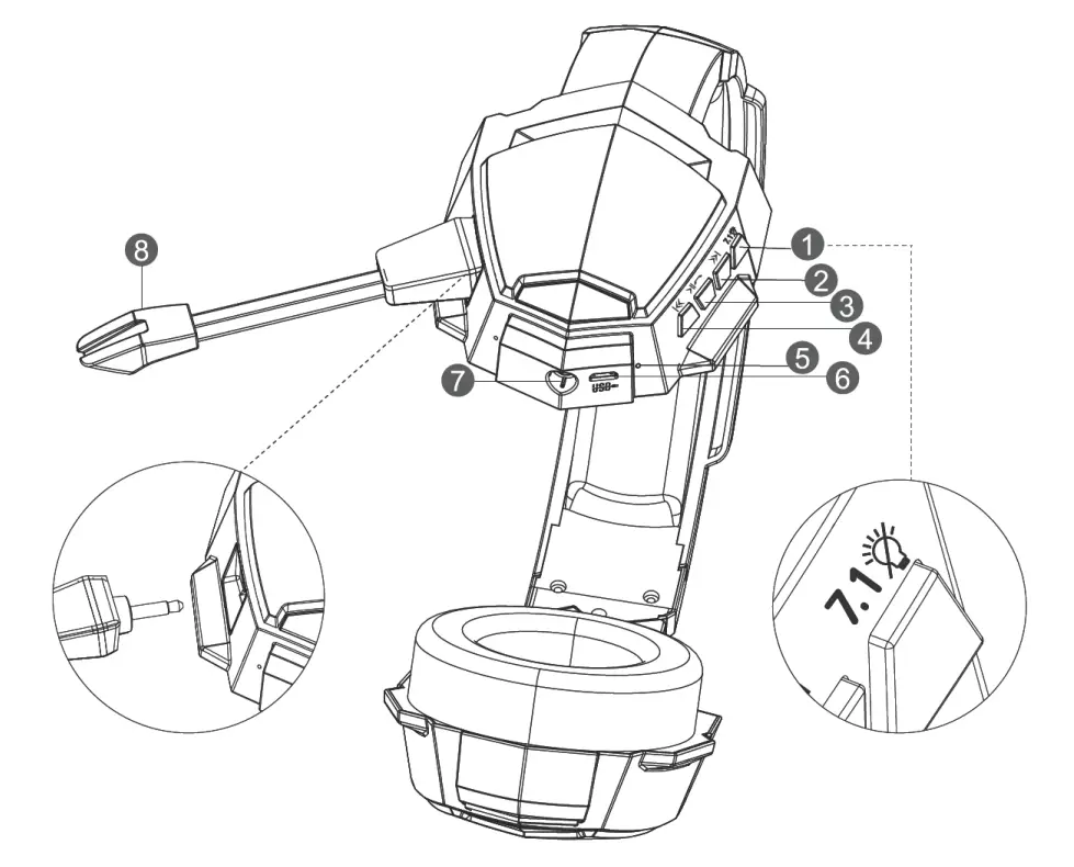 Zhongtiandingsheng Shenzhen Industrial G9000BT Bluetooth Headphone - fig
