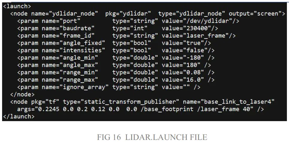 YDLIDAR Laser Scanner- 16