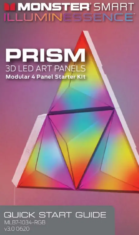 MONSTER MLB7-1034-RGB Prism 3D LED ART Panels User Guide