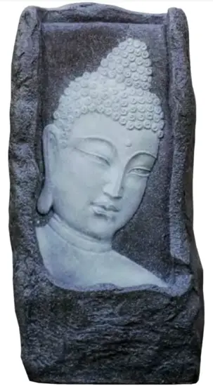 XBRAND GE3518FTNA Buddha Waterfall Fountain w LED