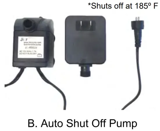 XBRAND GE3518FTNA Buddha Waterfall Fountain w LED - fig1