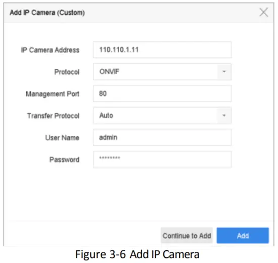 LTS LTD8516M Digital Video Recorder - Click Add