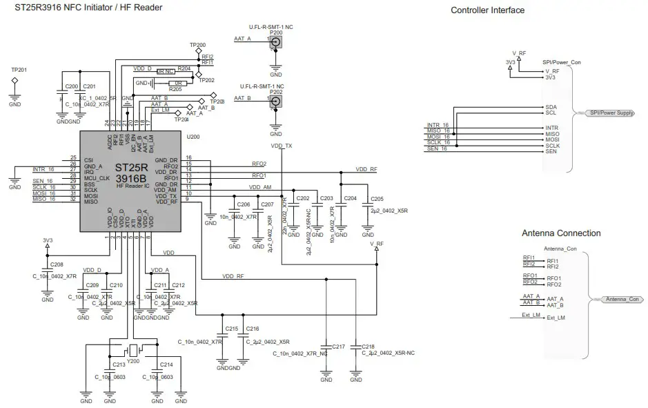 ST UM3007 NFC Card Reader Expansion Board - Schematic diagrams 2