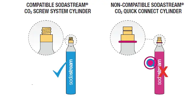 sodastream 1016512015 Aqua Fizz Sparkling Water Machine (Black) with Co2 & Glass Carafes-fig2