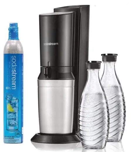 sodastream 1016512015 Aqua Fizz Sparkling Water Machine (Black) with Co2 & Glass Carafes-prodf