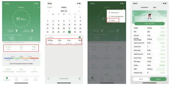 RENPHO Smart Body Composition Measuring page